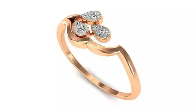 Ring-112 diamond ring 3D print model