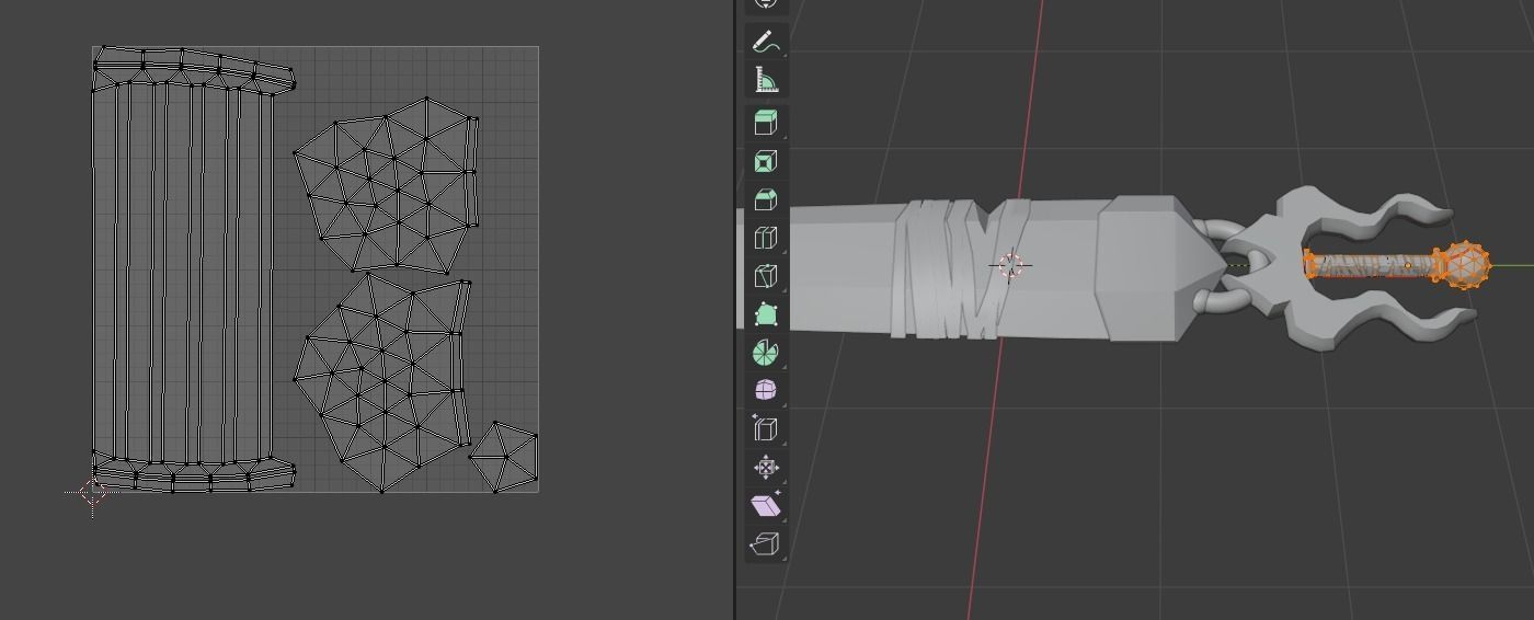 Crystal Greatsword - Low Poly Low-poly 3D model_19