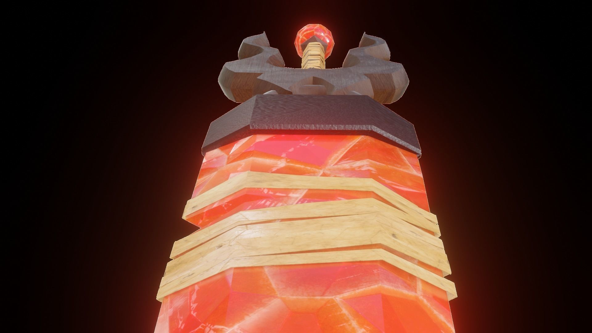 Crystal Greatsword - Low Poly Low-poly 3D model_12