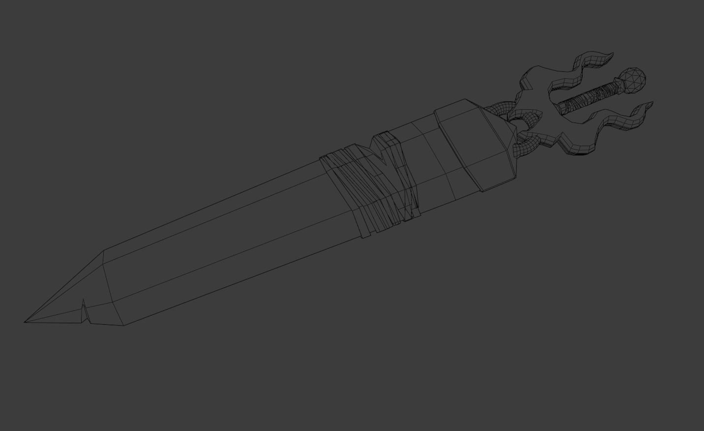 Crystal Greatsword - Low Poly Low-poly 3D model_9