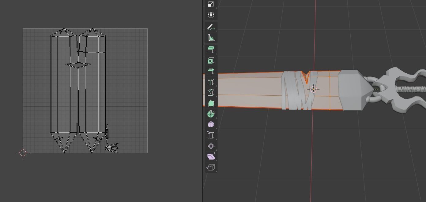 Crystal Greatsword - Low Poly Low-poly 3D model_16