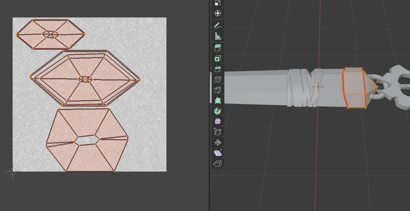 Crystal Greatsword - Low Poly Low-poly 3D model_17