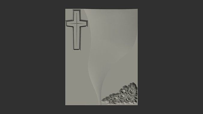 Memorial tombstone 3D model
