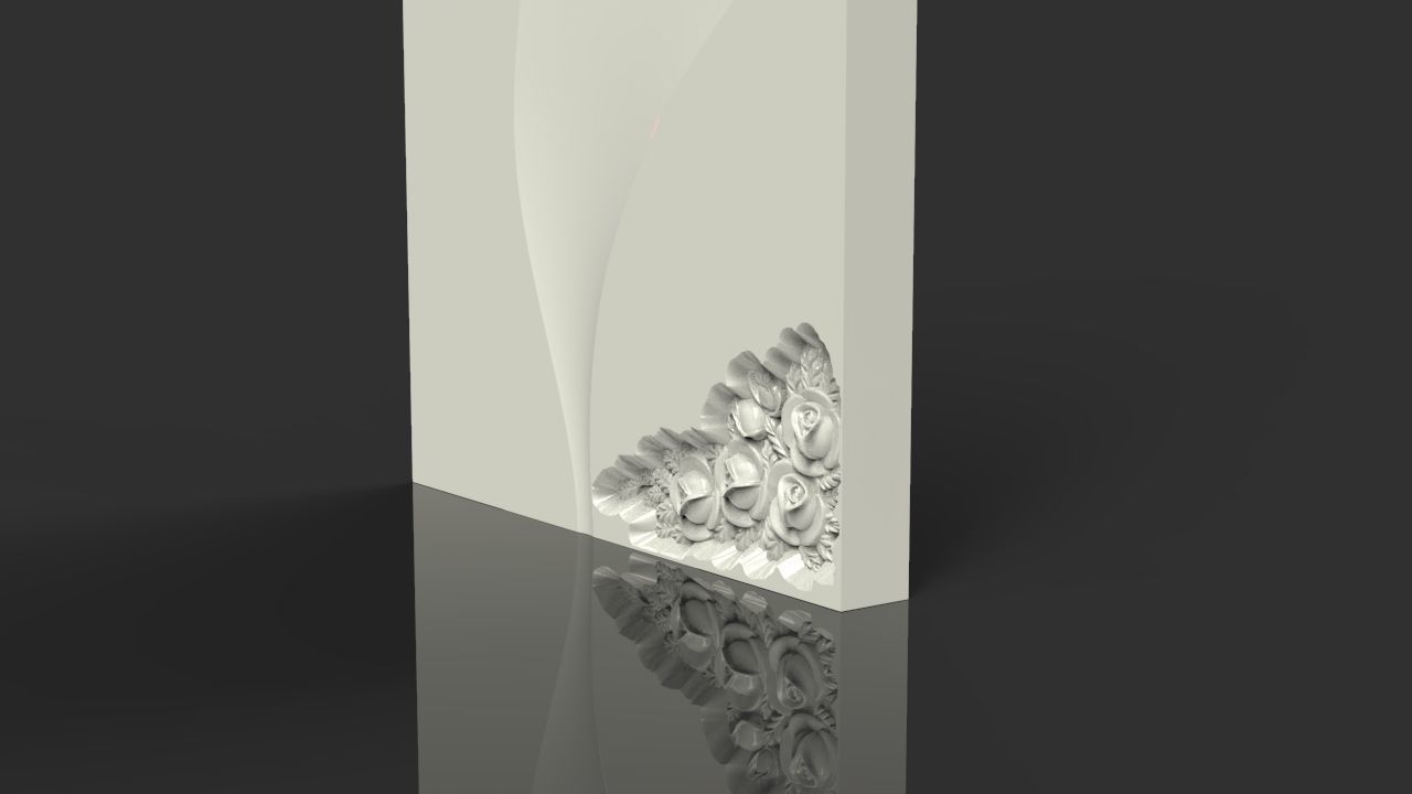 Memorial tombstone 3D print model_2