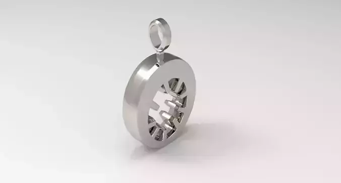 O Letter Pendant Platinum 3D print model