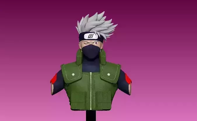 Kakashi bust - Naruto - 3D print model