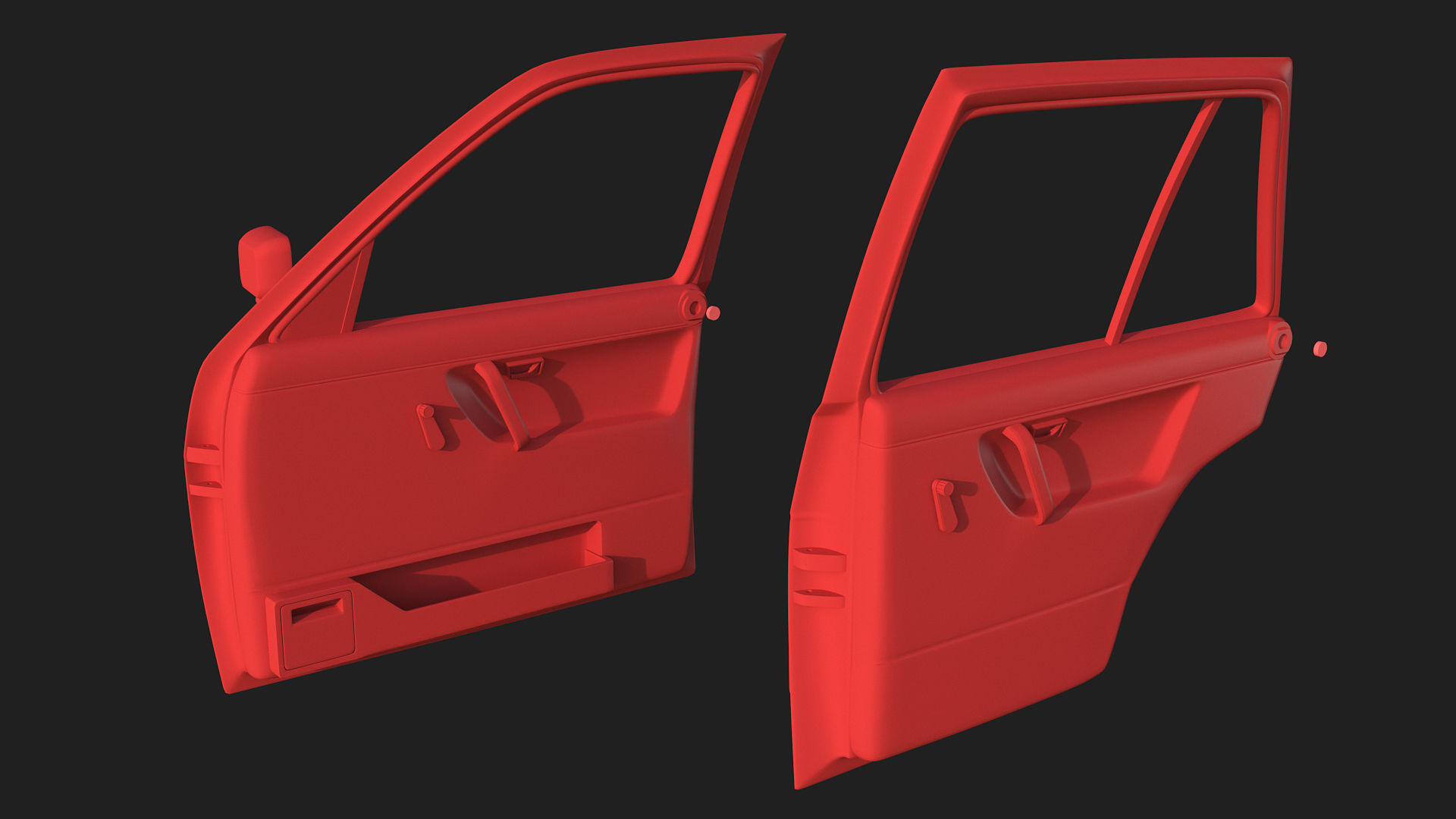 Volkswagen Golf II Country - Body and Interior 3D print model_16