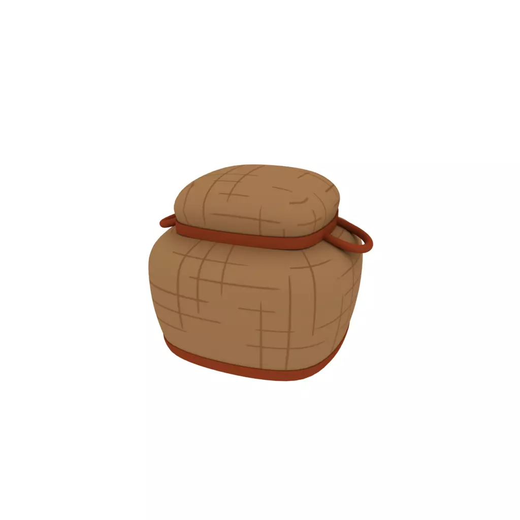 Wicker box 3D model
