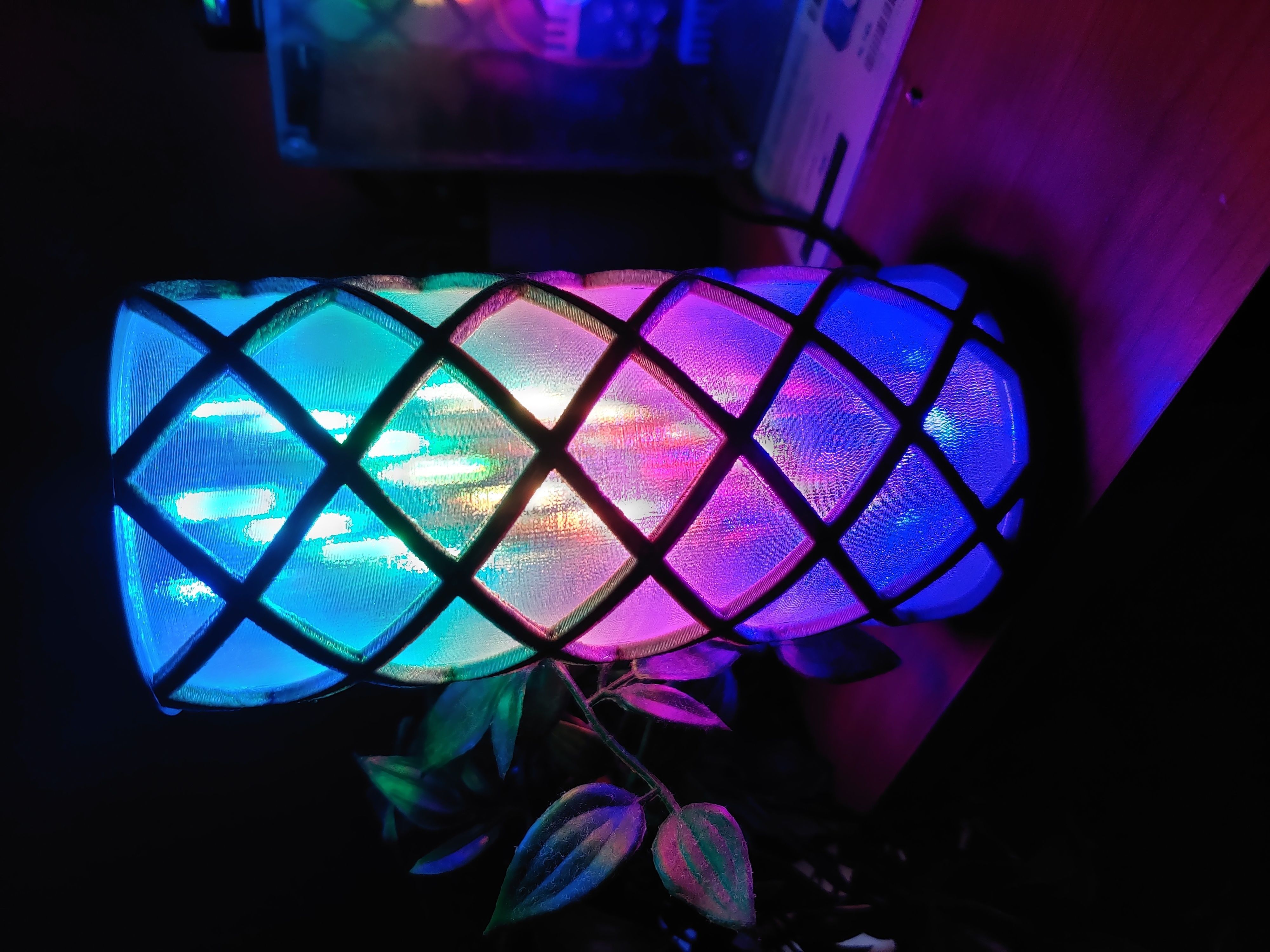 Wire helix lamp 3D print model_6