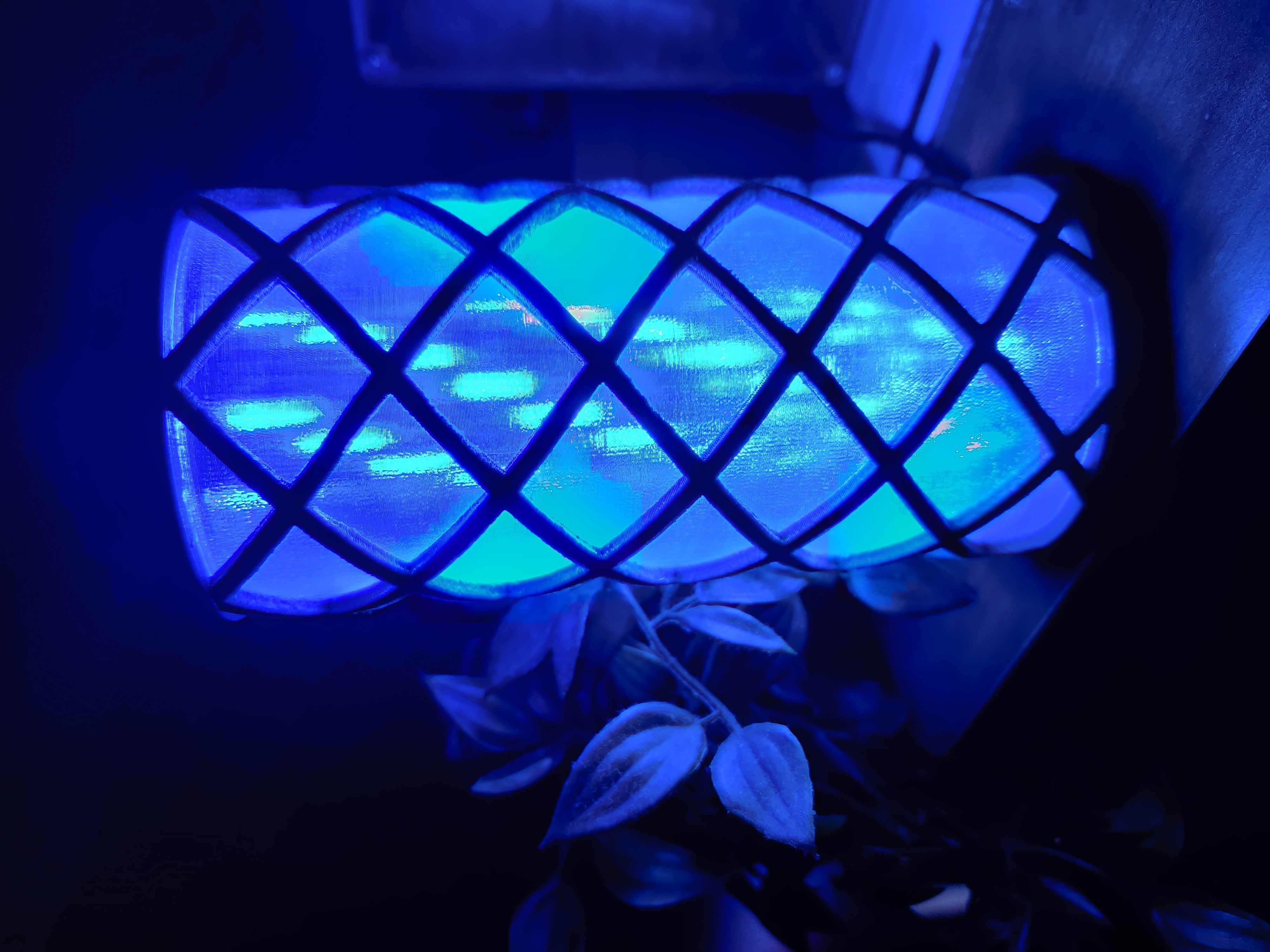 Wire helix lamp 3D print model_2