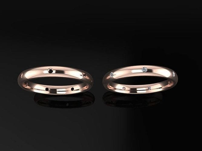 Dainty Infinity Diamond Band Ring and Fashion Wear Size7 3D print model