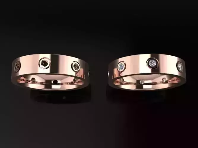 Infinity Diamond Box Band Ring Engagement Fashion Size6