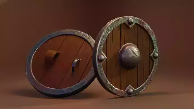 Shield two wooden shields