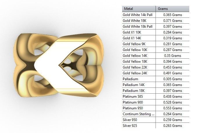 FRANCO DIAMOND CUT PLAIN 4 MM 3D print model_6