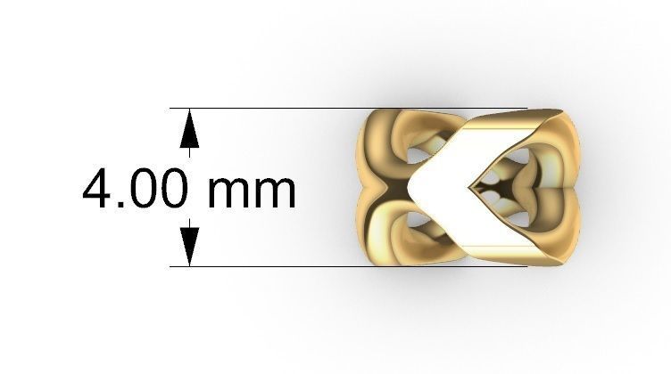 FRANCO DIAMOND CUT PLAIN 4 MM 3D print model_4