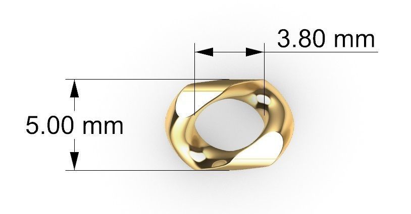 FRANCO DIAMOND CUT PLAIN 5 MM  3D print model_5