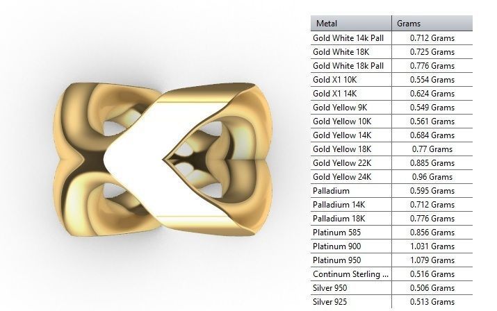 FRANCO DIAMOND CUT PLAIN 5 MM  3D print model_6