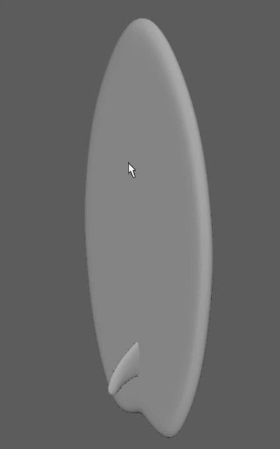 Surfboard 3D model_1