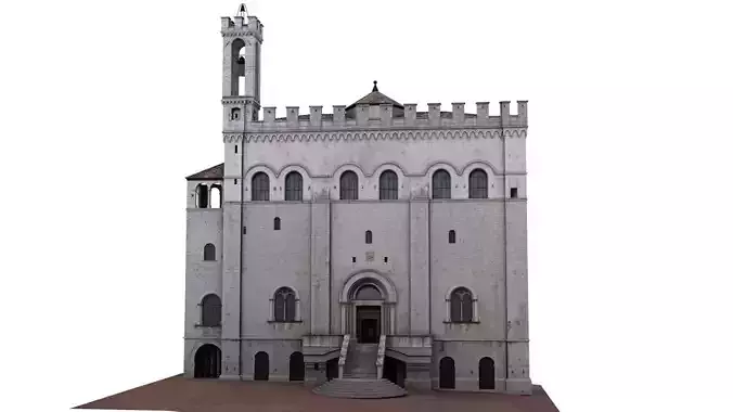 Historical italian palace - Gubbio -palazzo dei consoli