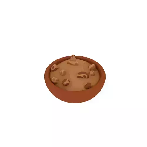Seeds nuts in bowl 3D model