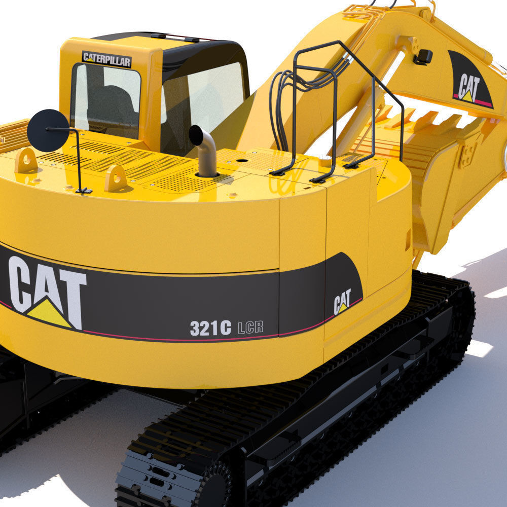 Compact Excavator Cat 321 3D model_12