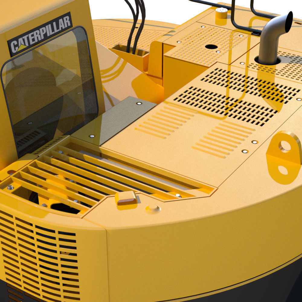 Compact Excavator Cat 321 3D model_16