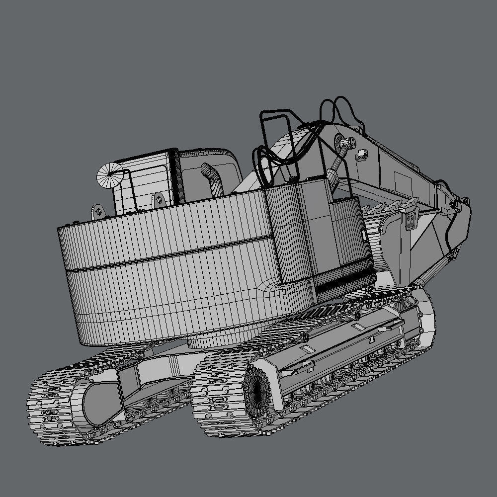 Compact Excavator Cat 321 3D model_6