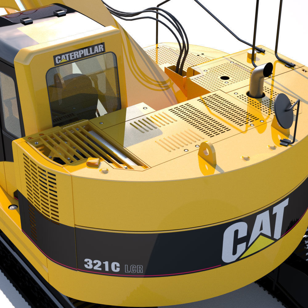 Compact Excavator Cat 321 3D model_11