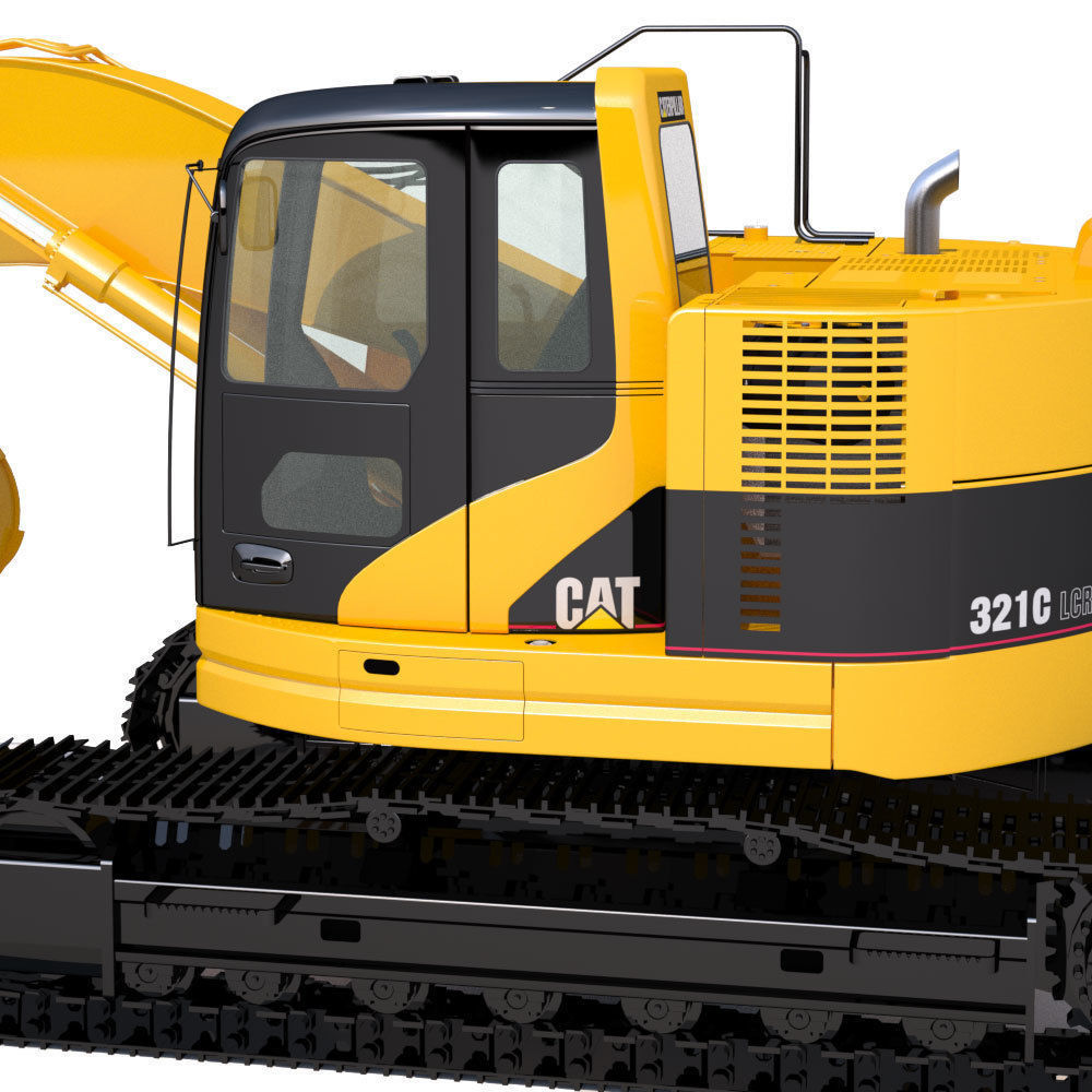 Compact Excavator Cat 321 3D model_10