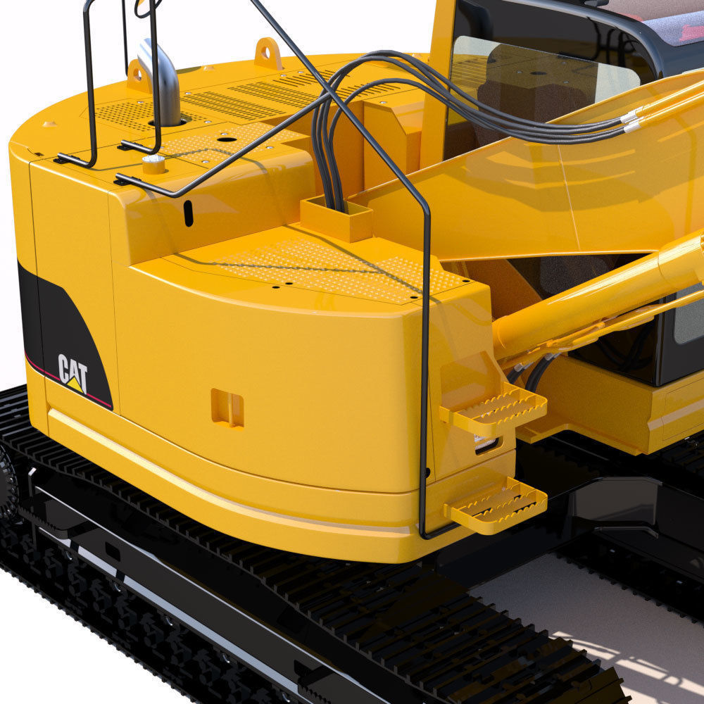 Compact Excavator Cat 321 3D model_17