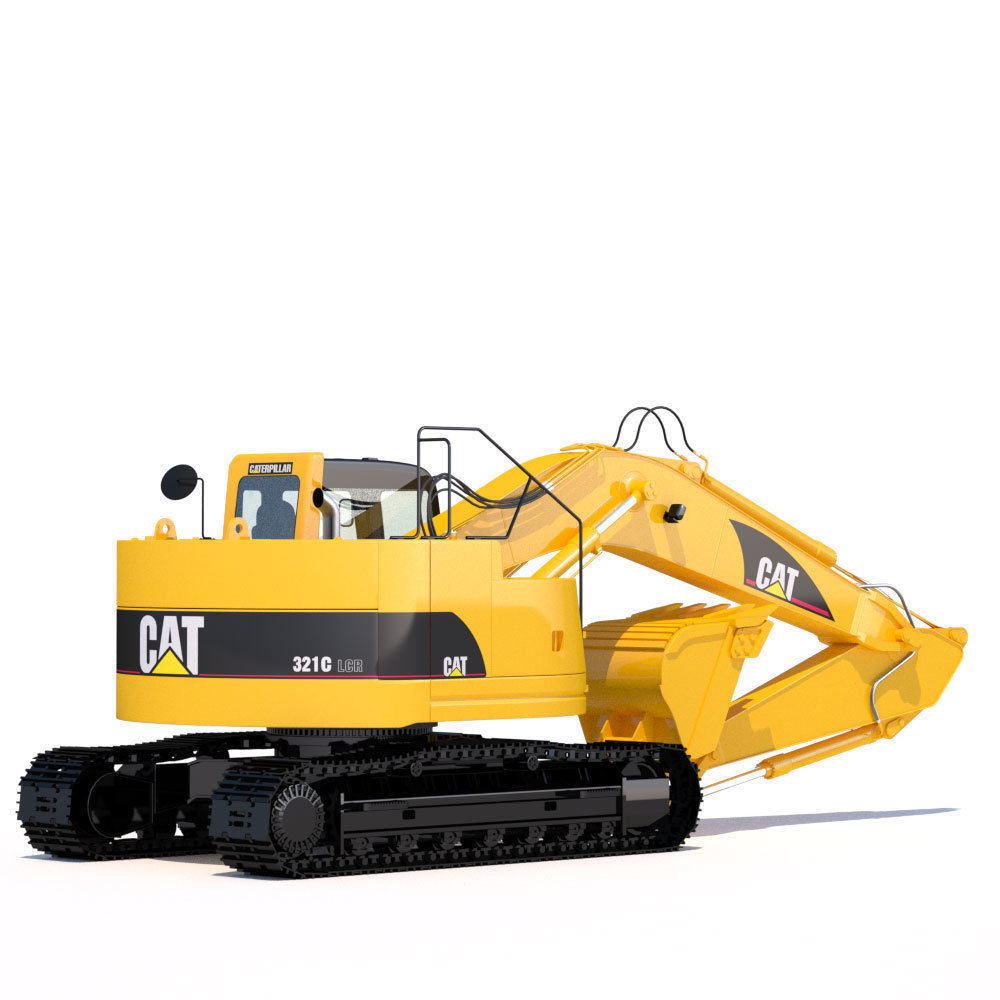 Compact Excavator Cat 321 3D model_3
