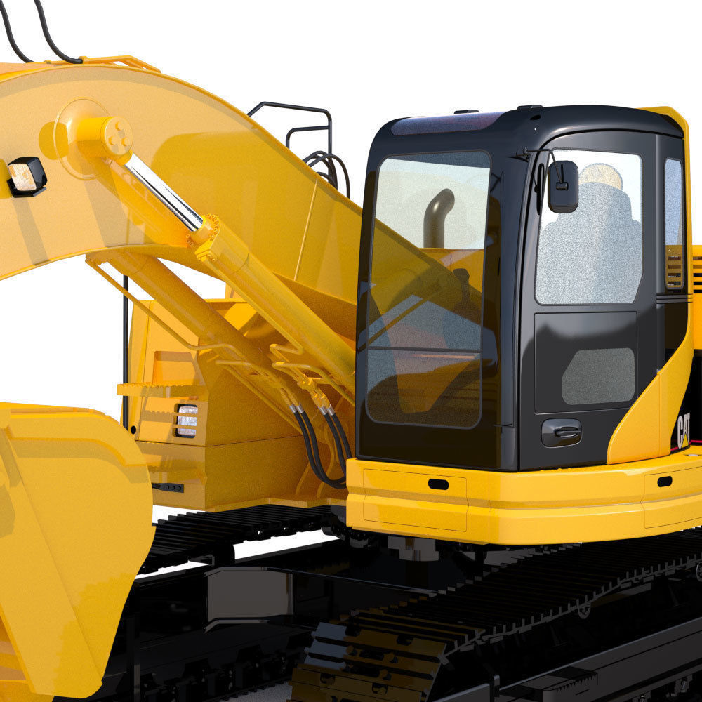 Compact Excavator Cat 321 3D model_9