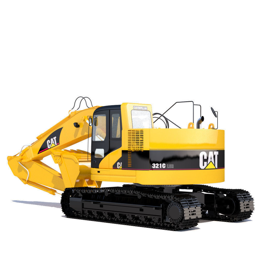 Compact Excavator Cat 321 3D model_4