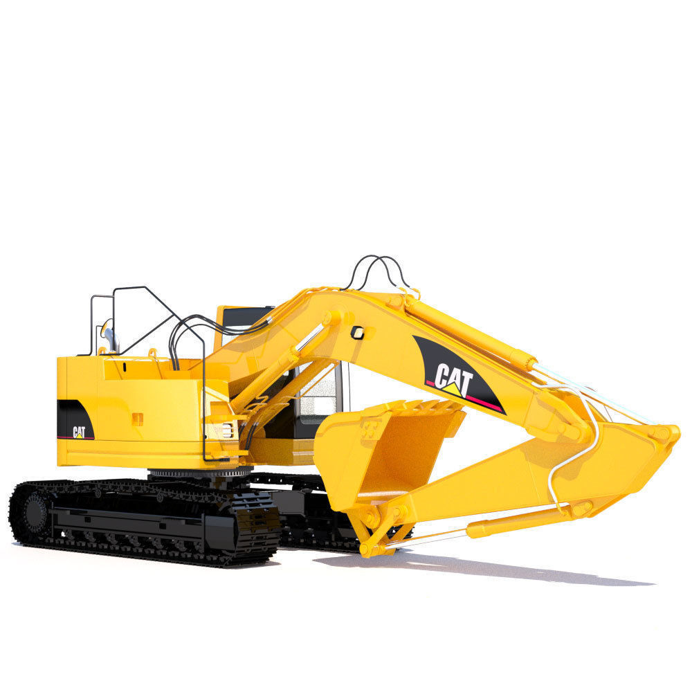 Compact Excavator Cat 321 3D model_2