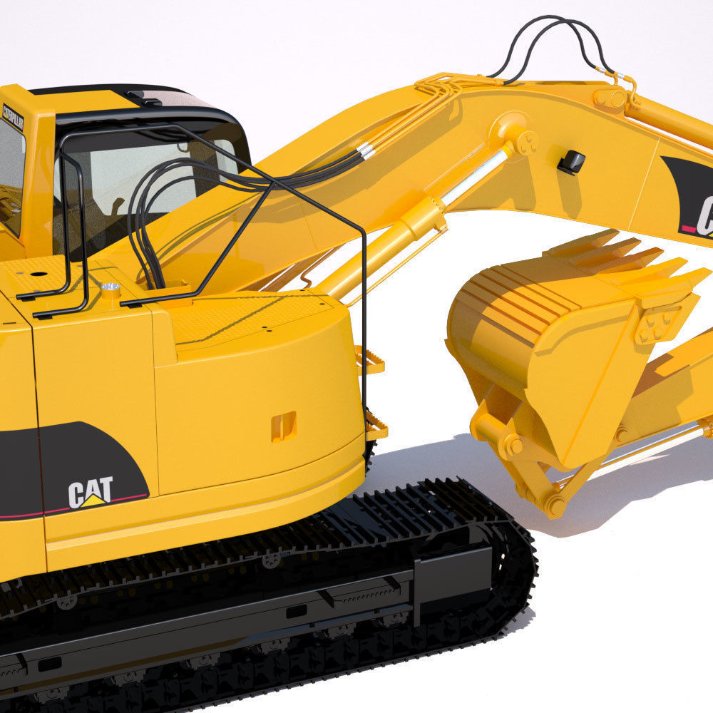 Compact Excavator Cat 321 3D model_13