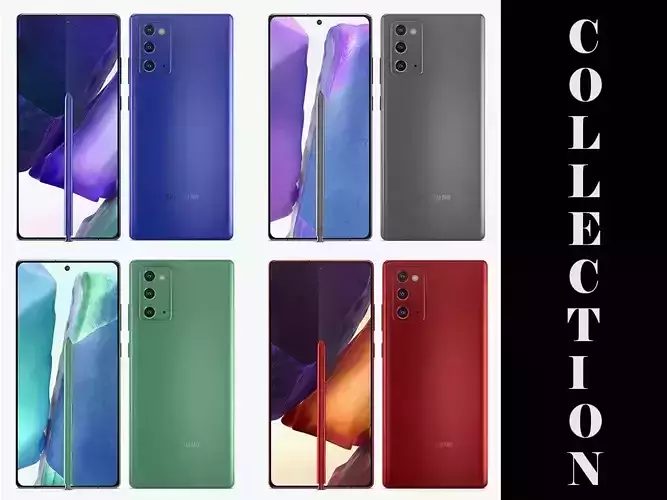 Samsung Galaxy Note 20 All Colors 3D model