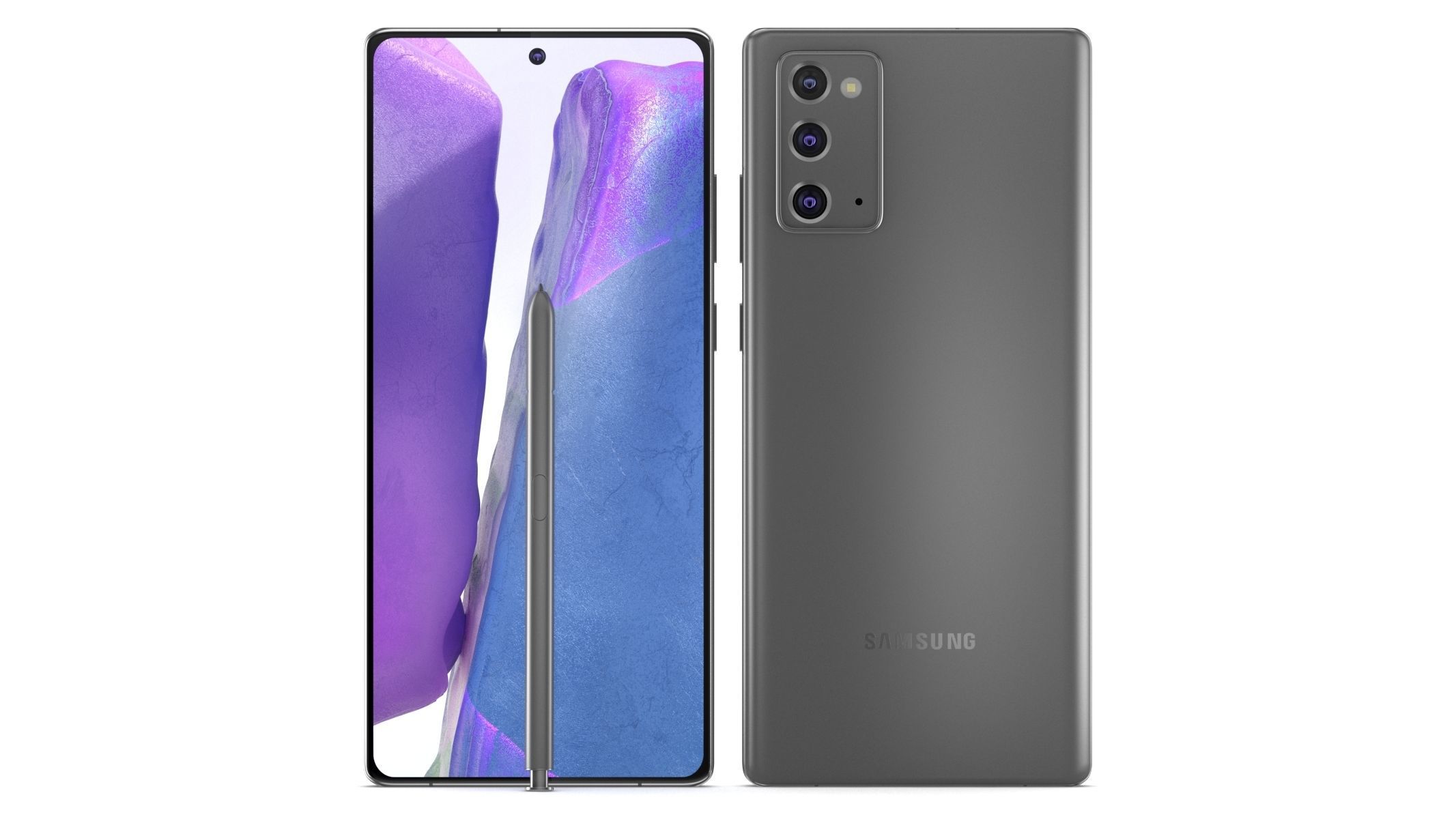 Samsung Galaxy Note 20 All Colors 3D model_11