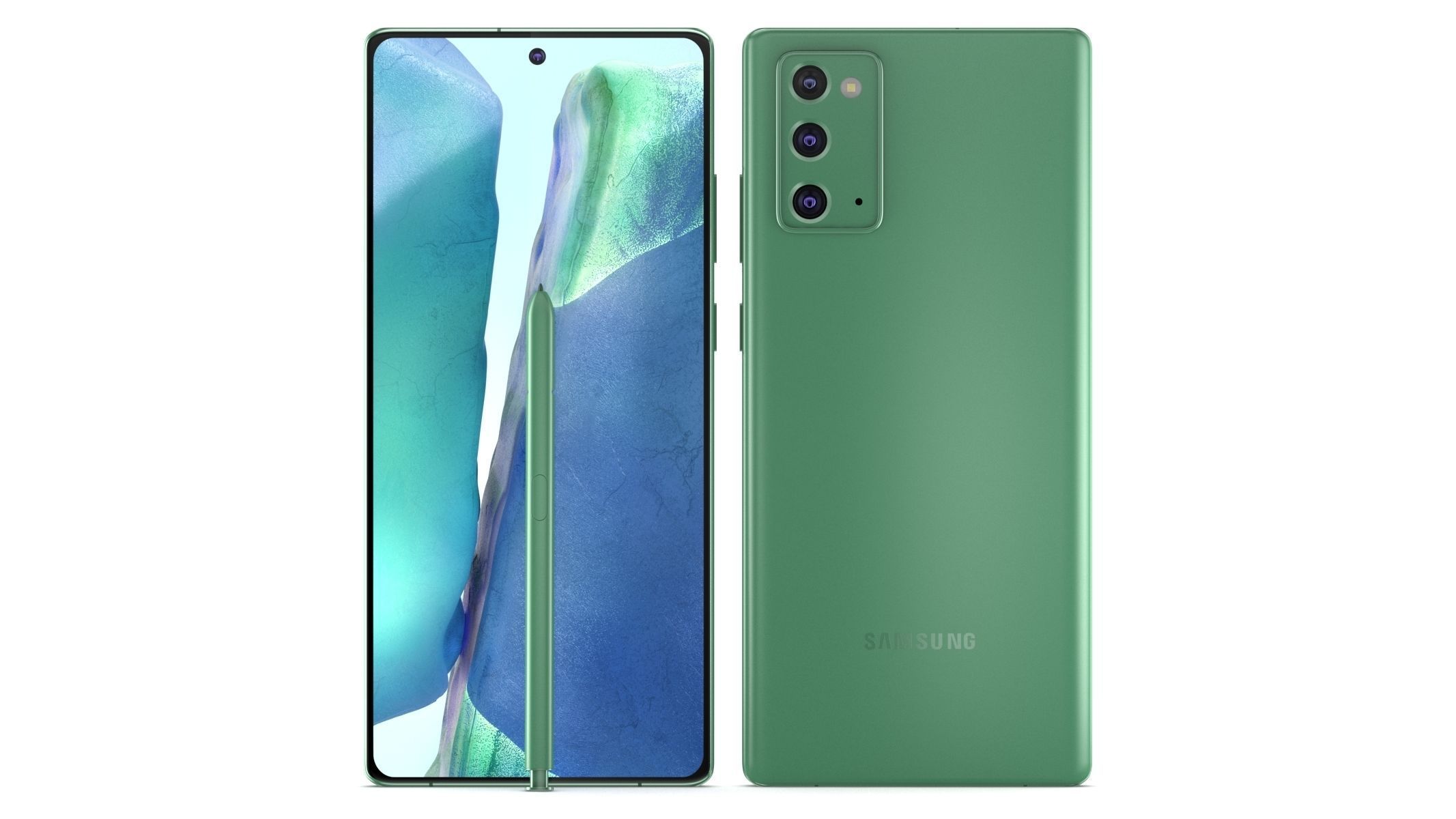 Samsung Galaxy Note 20 All Colors 3D model_21