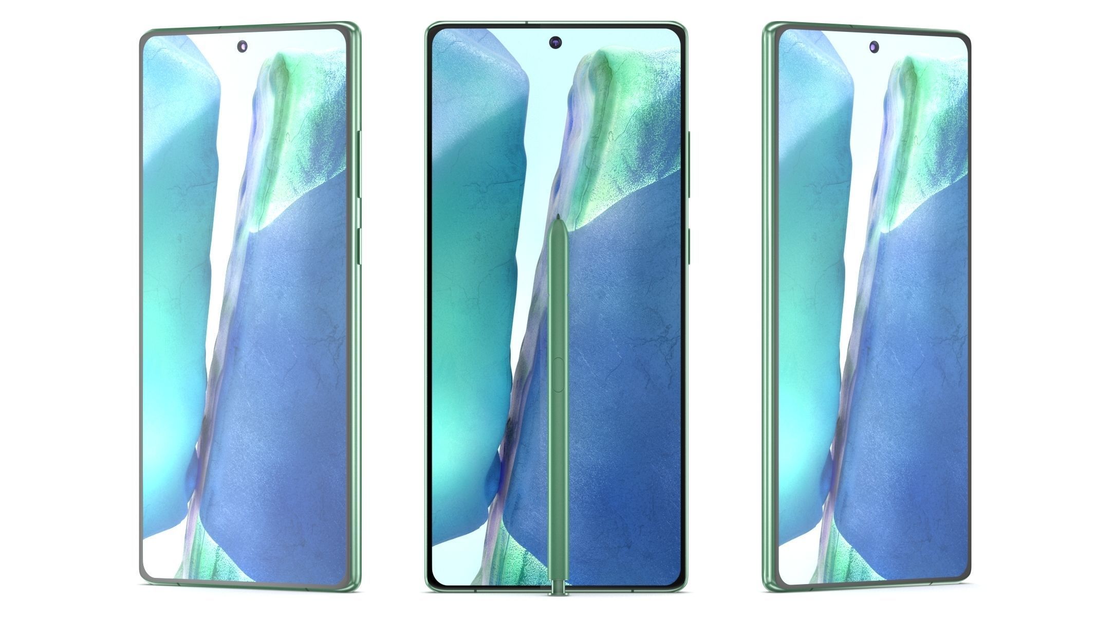 Samsung Galaxy Note 20 All Colors 3D model_28