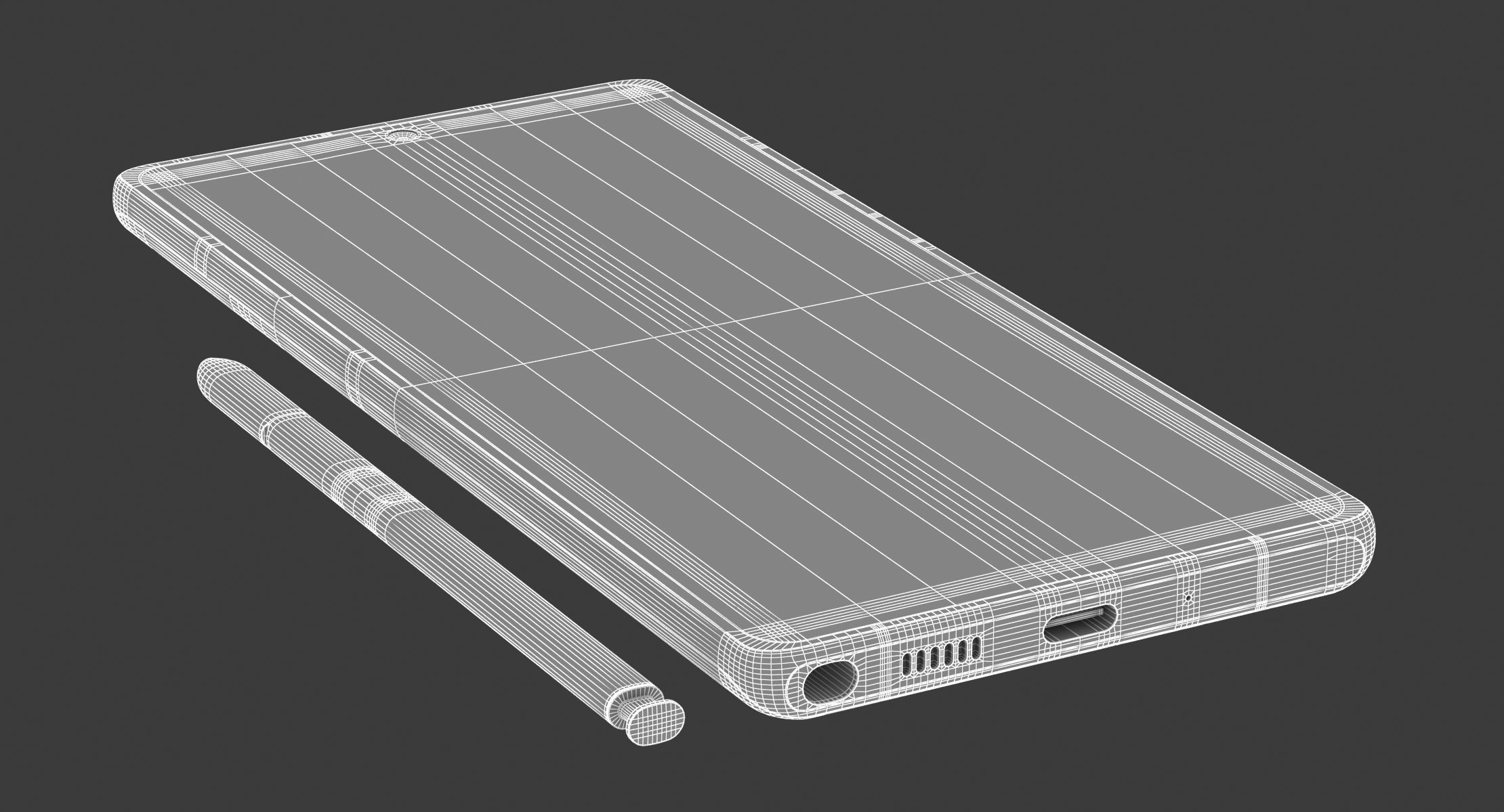 Samsung Galaxy Note 20 All Colors 3D model_44