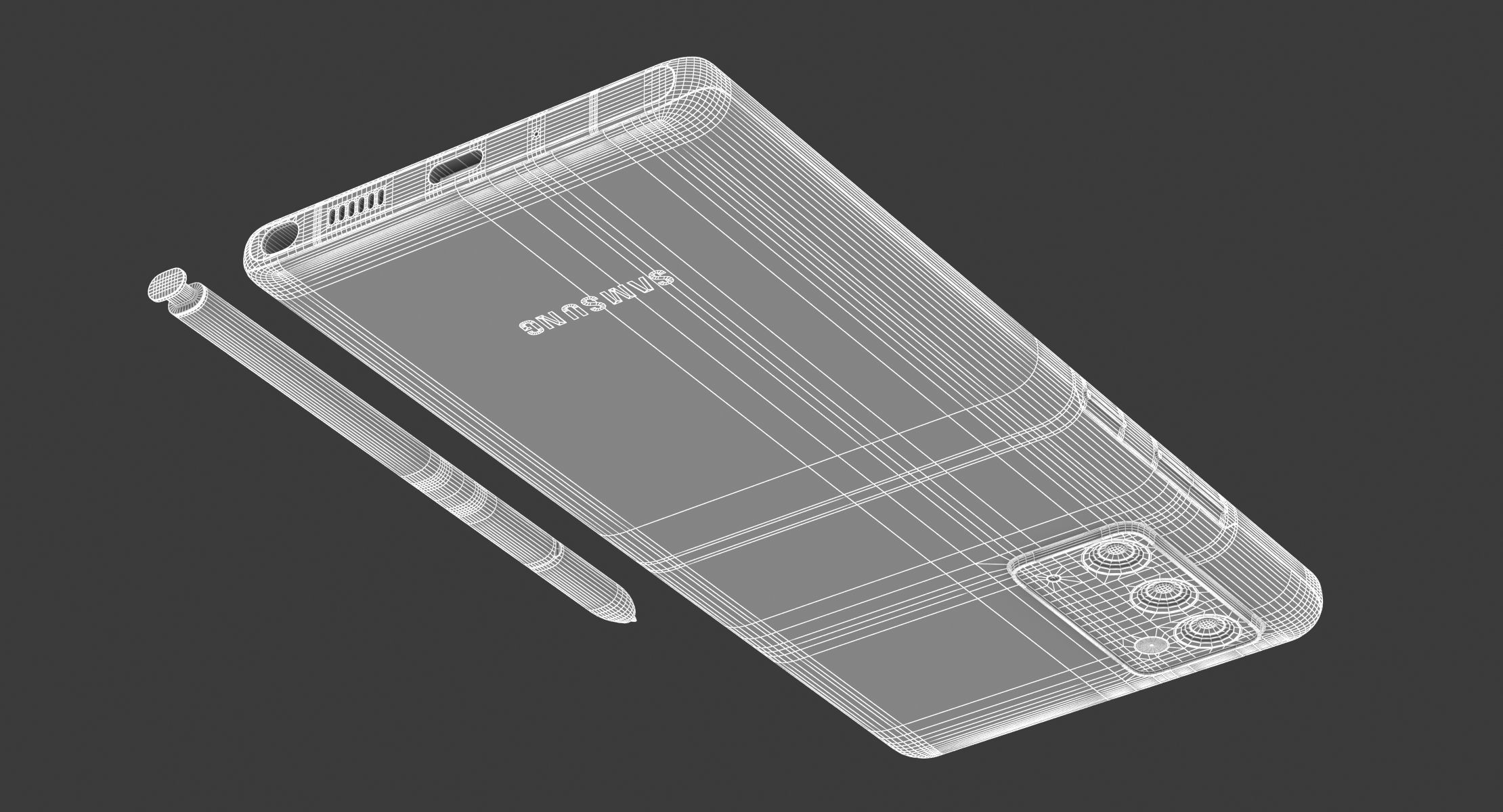 Samsung Galaxy Note 20 All Colors 3D model_42