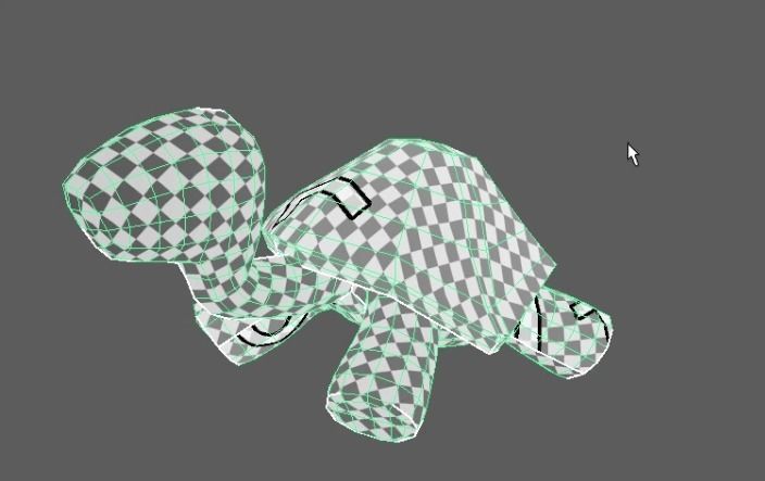 Wooden turtle 3D model_3