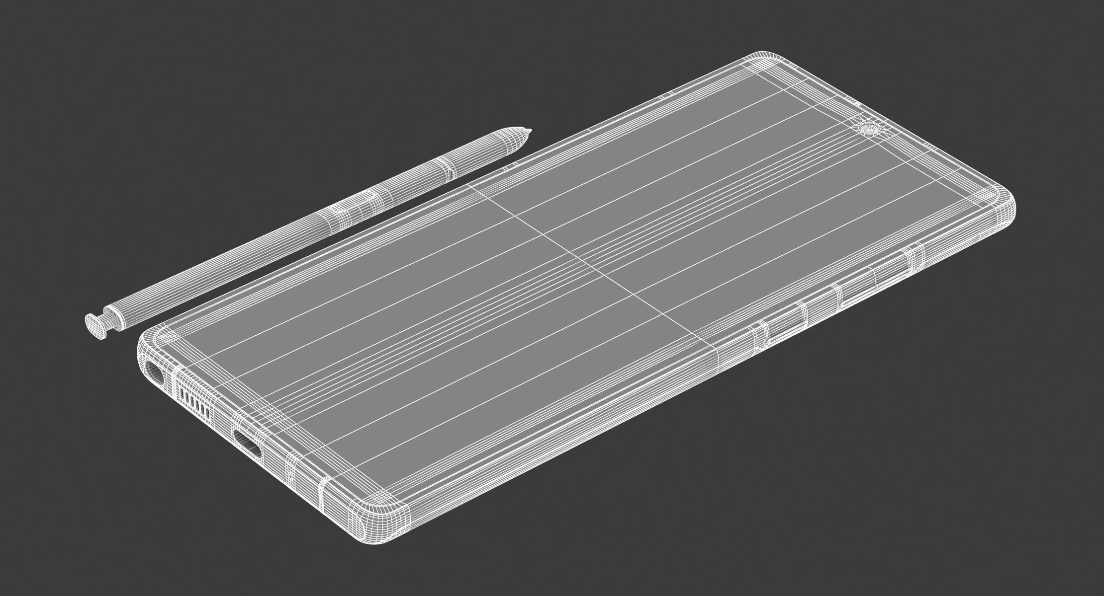 Samsung Galaxy Note 20 Mystic Blue 3D model_10