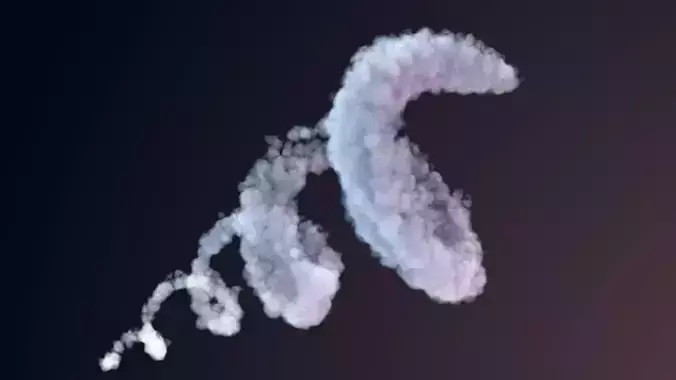 VDB Cloud 10 Helix Trail 3D model