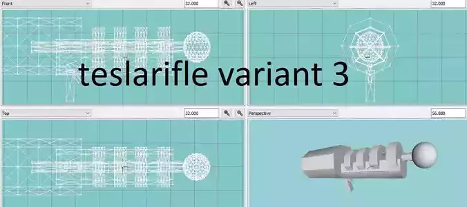 teslacoil rifle variant 3