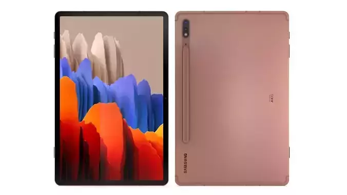Samsung Galaxy Tab S7 Mystic Bronze 3D model