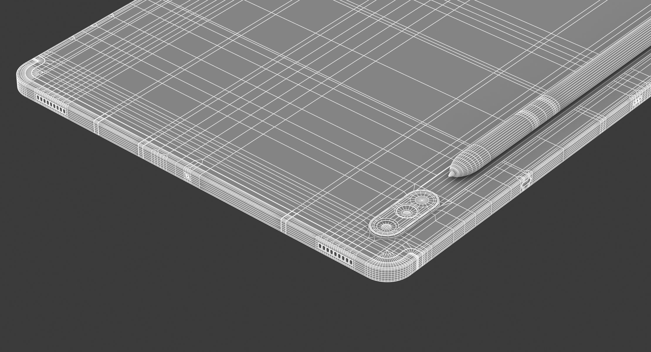 Samsung Galaxy Tab S7 Mystic Silver 3D model_15