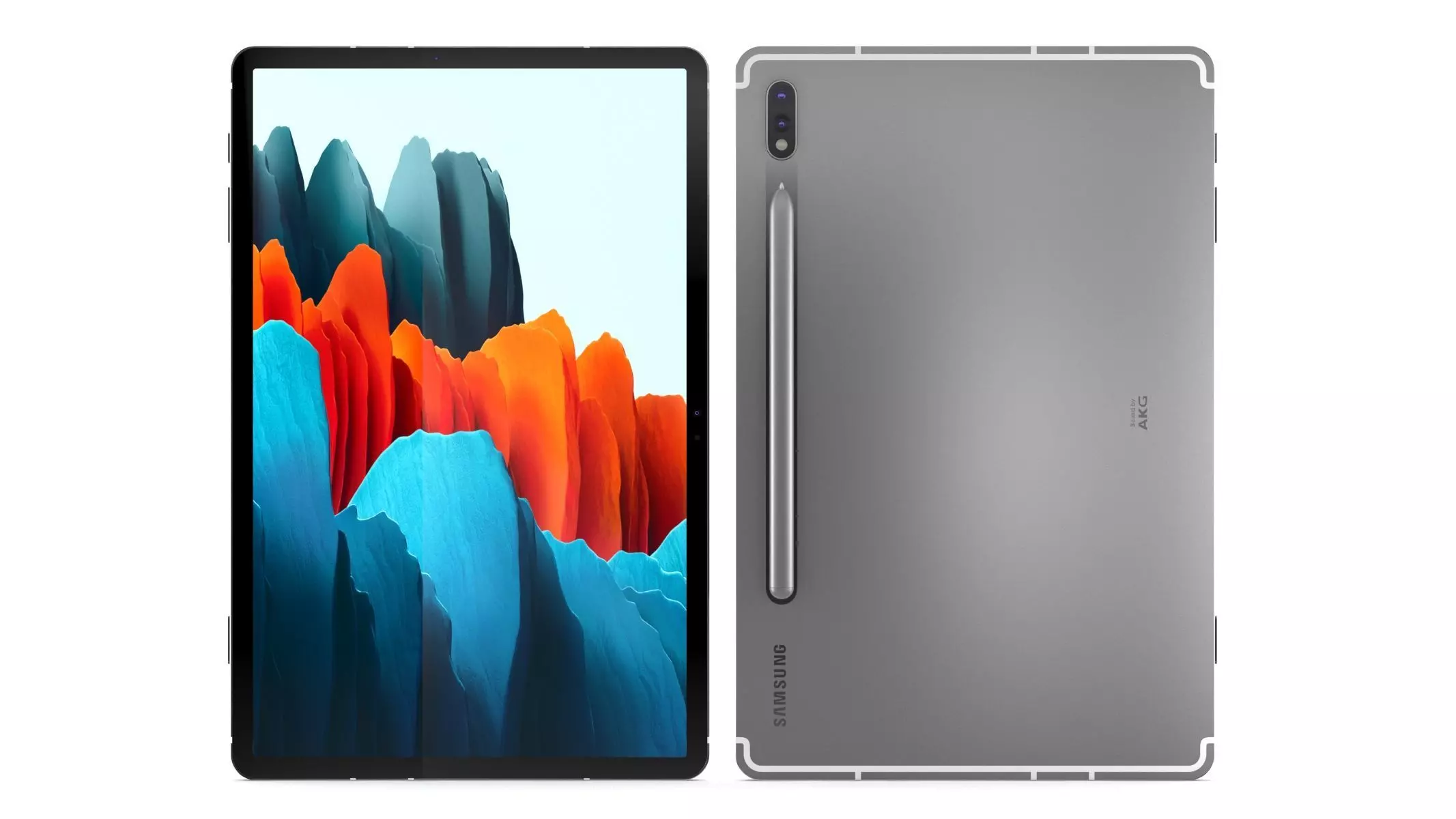 Samsung Galaxy Tab S7 Mystic Silver 3D model_0