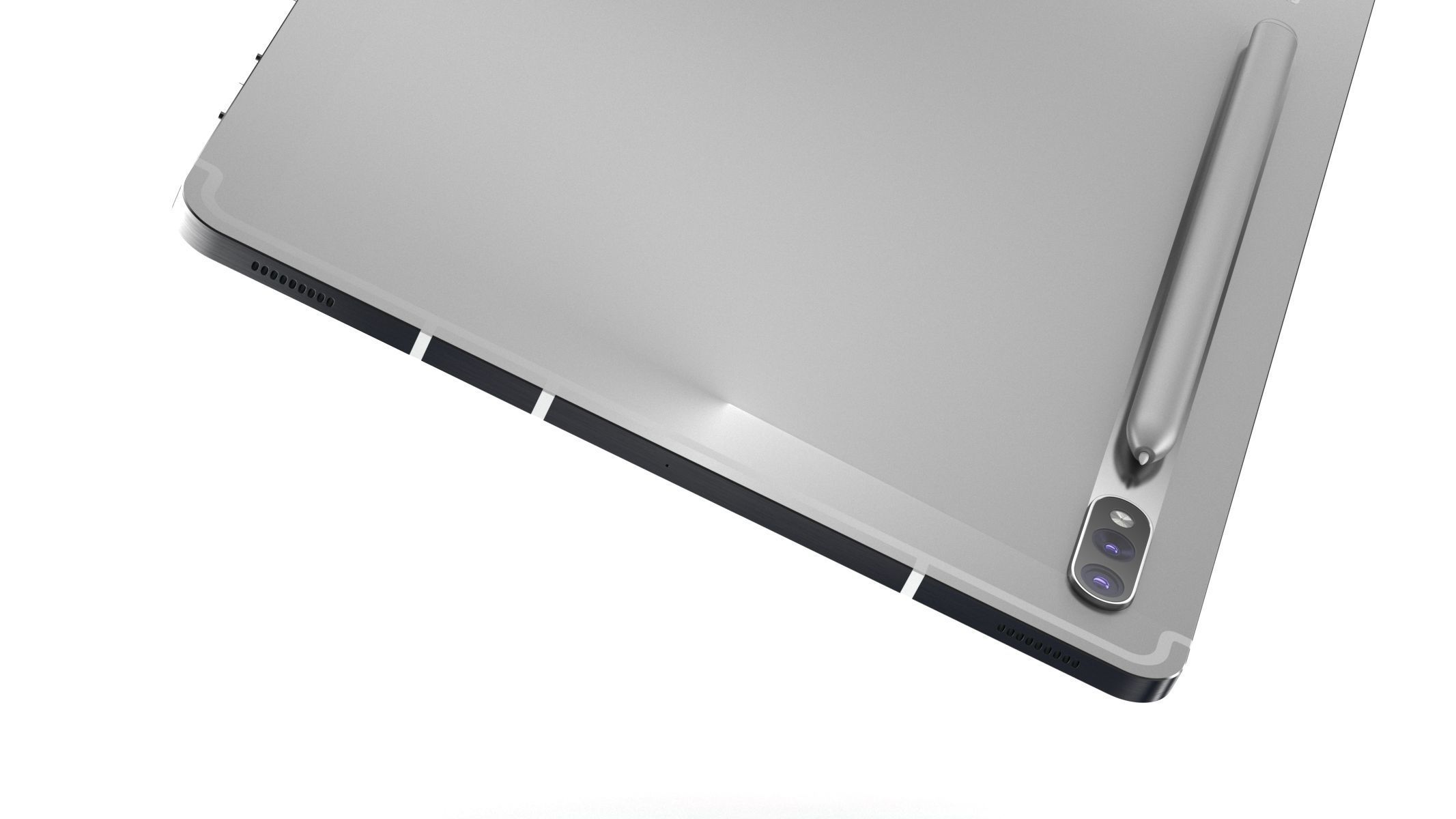 Samsung Galaxy Tab S7 Mystic Silver 3D model_6