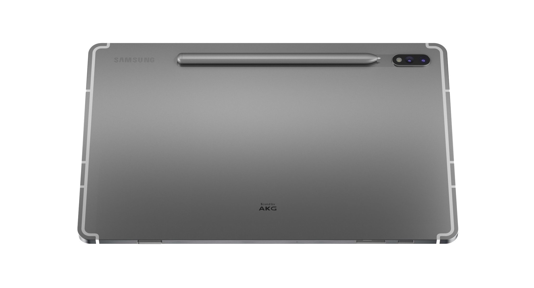 Samsung Galaxy Tab S7 Mystic Silver 3D model_2